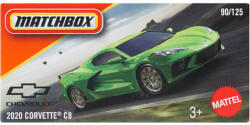 Mattel Matchbox: Mașinuță Chevrolet Corvette C8 2020 din carton 1/64 - Mattel (DNK70/JBV49)