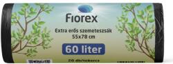 Fiorex Packaging Szemeteszsák extra erős, 60 literes 550x780x0, 025 mm - 20 db/tekercs