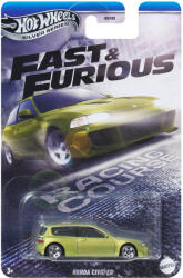 Mattel Hot Wheels: Mașinuță Honda Civic EG din seria Fast &, Furious, scară 1/64 - Mattel (HNR88/JBY39)