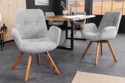 Yanisin Design forgószék Yanisin szürke bouclé