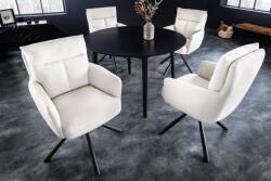 Maddison Design forgószék Maddison I fehér bouclé