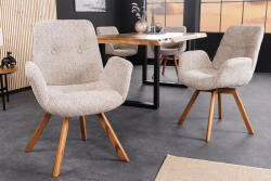 Yanisin Design forgószék Yanisin bézs bouclé
