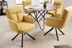 Maddison Design forgószék Maddison I mustársárga