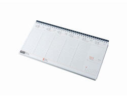 Realsystem Asztali naptár 320mmx155mm, fehérlapok fekvő fekete műbörrel borított tartóval Realsystem 2027 (52002)