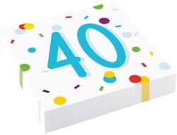 BWH|Javoli 40-es Konfetti Mintás Parti Szalvéta 33x33, 16 db (a9906763)