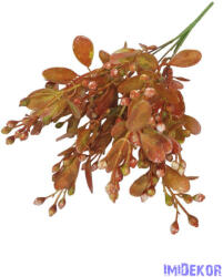  Bogyós leveles műzöld csokor 32cm 3110 - Narancs