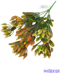  Bimbós műzöld csokor 32cm 3111 - Narancs