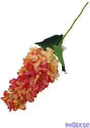  Bugás hortenzia szálas selyemvirág 80cm - Narancs