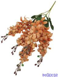  Szarkaláb 5 ágú selyem csokor 60cm - Narancs