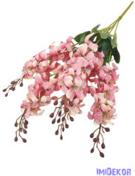  Szarkaláb 5 ágú selyem csokor 60cm - Cirmos Rózsaszín