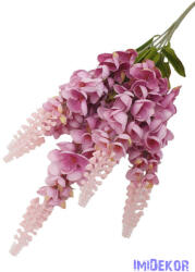  Gyűszűvirág 5 ágú selyem csokor 55cm - Mályva