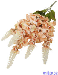  Gyűszűvirág 5 ágú selyem csokor 55cm - Barack