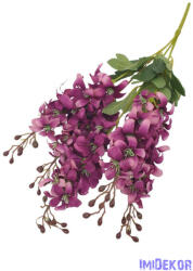  Szarkaláb 5 ágú selyem csokor 60cm - Sötét Mályva