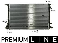 MAHLE Radiator, racire motor MAHLE BEHR *** PREMIUM LINE *** CR 1201 000P (CR 1201 000P)