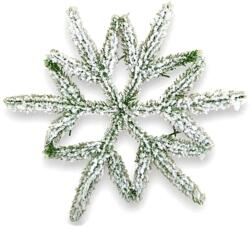  Havas mű zöld Norfolk-szigeti araukária hópehely, mérete: 31 cm