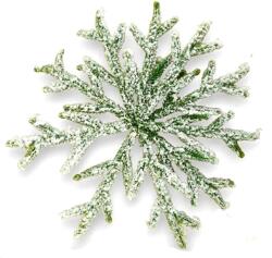  Havas mű zöld araukária cunninghamii hópehely, mérete: 33 cm