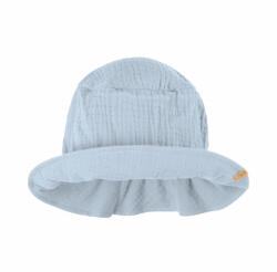 Pure Pure Pălărie din muselină dublă de bumbac - Light Blue, Pure Pure
