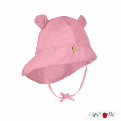 ManyMonths Pălărie ajustabilă ManyMonths Teddy Bear cânepă și bumbac - Strawberry Milk