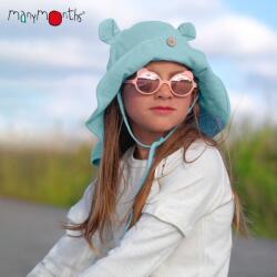 ManyMonths Pălărie ajustabilă ManyMonths Teddy Bear cânepă și bumbac - Island Aqua