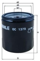 MAHLE Filtru ulei MAHLE OC 1379 (OC 1379)