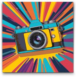  Festés számok szerint - Pop art - Fényképező Méret: 50x50cm, Keretezés: Kartonlemezen