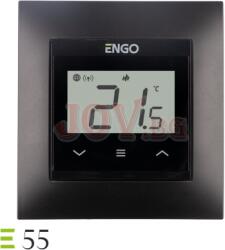 ENGO Стаен термостат engo e55-b -подходящ за 55х55 рамка за ключ