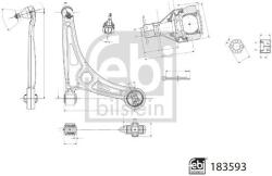Febi Bilstein Brat, suspensie roata FEBI BILSTEIN 183593 (183593) - automobilus