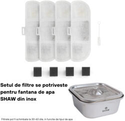  SHAW SHAW Clasic 8, filtre fântână, 4buc