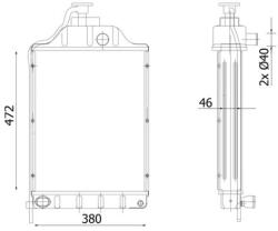 MAHLE Radiator, racire motor MAHLE BEHR *** PREMIUM LINE *** CR 2304 000P (CR 2304 000P)