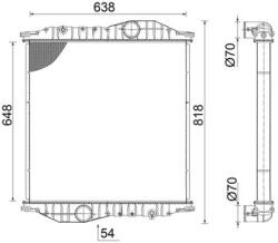 MAHLE Radiator, racire motor MAHLE BEHR CR 2586 000S (CR 2586 000S)