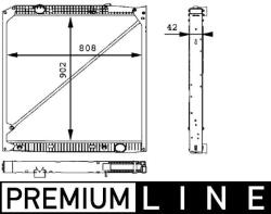 MAHLE Radiator, racire motor MAHLE BEHR *** PREMIUM LINE *** CR 669 000P (CR 669 000P)