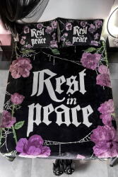 KILLSTAR plaid (cuvertură) KILLSTAR - Grave Bloom - Black - KSRA013049 Lenjerie de pat