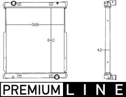 MAHLE Radiator, racire motor MAHLE BEHR *** PREMIUM LINE *** CR 1215 000P (CR 1215 000P)