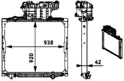 MAHLE Radiator, racire motor MAHLE BEHR *** PREMIUM LINE *** CR 701 000P (CR 701 000P)