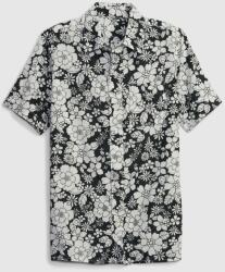GAP Детска риза Oxford Shirt GAP от лен GAP | Cheren | Момчешки | 128-134
