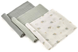 Jane Set 3 scutece, Jane, muselina de bambus, Hipoalergenice, 80 x 80 cm, Botanic (8420421089163)