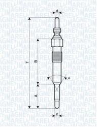 Magneti Marelli Bujie incandescenta MAGNETI MARELLI 062900028304 (062900028304)
