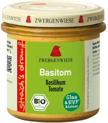 ZWERGENWIESE Crema tartinabila Basitom cu busuioc si tomate, fara gluten bio 135g