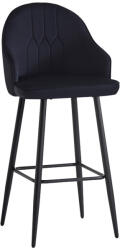 FDY Scaun Bar Wella Catifea Neagra