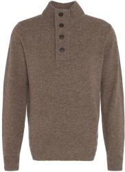 Barbour Pulover Essential Patch Half Zip Knitted Jumper MKN0585 st71 dark stone