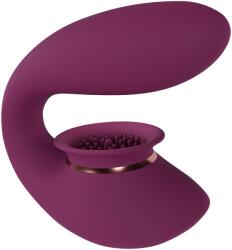 Innovation Twitch 3 - Vibrator reîncărcabil și efect de sucțiune - Burgund Vibrator