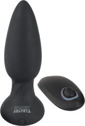 Black Velvets Plug anal rotativ și vibrator controlat de la distanță