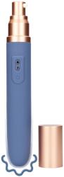 Loveline Vibrator călător cu compartiment pentru lubrifiant și pompă - Orizont Albastru Vibrator
