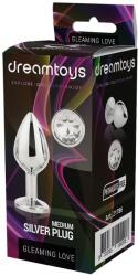 Gleaming Love Argintiu Plug Anal Mediu