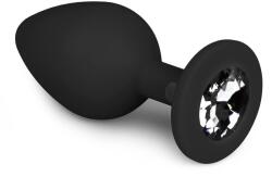 EasyToys ANAL COLLECTION Dop anal cu diamant Mediu - Negru