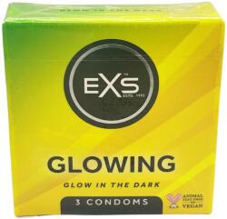 EXS Condoms Glow in the Dark - prezervative luminoase (3 buc)
