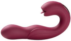 HoneyPlayBox Joi Pro - Remote Control Rotating Head G-spot Vibrator & Clit Licker Maroon Vibrator