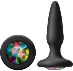NS Novelties Glams Mini Rainbow Gem - dop anal cu diamant curcubeu