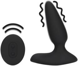 Loveline Plug anal vibrator neted cu telecomandă - Lemn dulce negru
