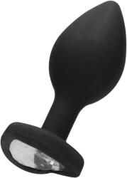Ouch! Butt plug cu diamant în formă de inimă - Regular